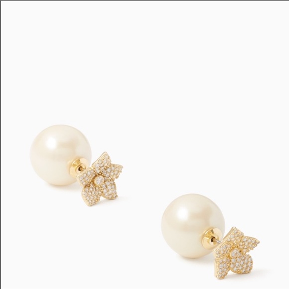 Kate Spade Blooming Pearl Reversible Earrings - Picture 4 of 7